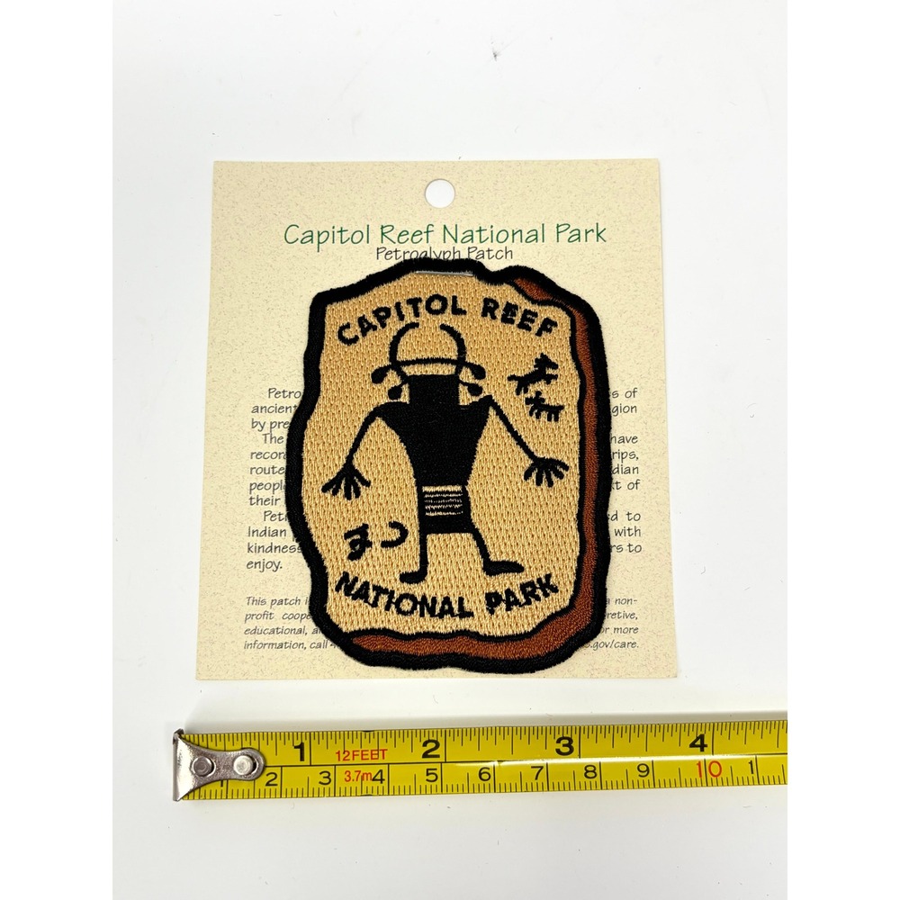 Capitol Reef National Park Petroglyph Patch Souvenir Embroidered Travel Badge